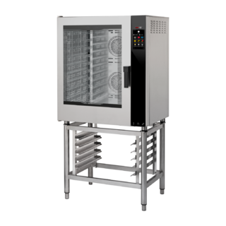 photo 1 four mixte électrique renforcé, injection, écran tactile couleur, porte gauche, 10x gn 1/1 - mpdn 1011 x el