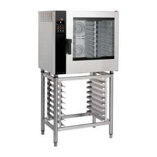 photo 1 four mixte électrique renforcé, injection, écran tactile couleur, nettoyage auto, porte droite, 7x gn 1/1 - mpdn 0711 x eram