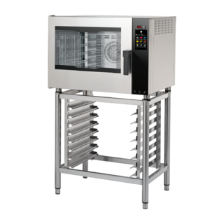 photo 1 four mixte électrique à injection, écran tactile couleur, nettoyage auto, porte gauche, 5x gn 1/1 - mpdn 0511 elam