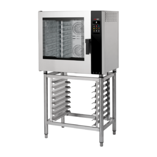 photo 1 four mixte électrique à injection, écran tactile couleur, nettoyage auto, porte gauche, 7x gn 1/1 - mpdn 0711 elam