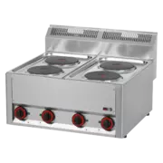 Photo 1 matériel référence RED4089: Fourneau électrique 4x feu sans soubassement 400 V - SP 60 ELS