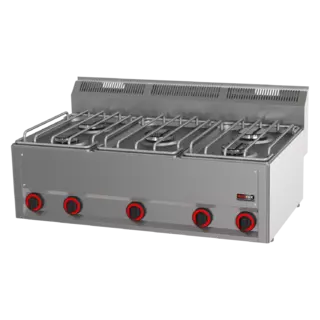 photo 1 fourneau à gaz 5x brûleur sans soubassement - sp 90/5 gl