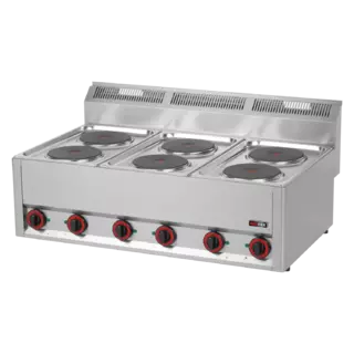 photo 1 fourneau électrique 6x feu sans soubassement 400 v - sp 90 els