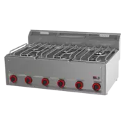 Photo 1 matériel référence RED4093: Fourneau à gaz 6x brûleur sans soubassement - SP 90 GL