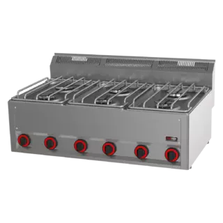 photo 1 fourneau à gaz 6x brûleur sans soubassement - sp 90 gl