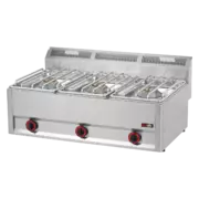 Photo 1 matériel référence RED4115: Fourneau à gaz 3x brûleur sans soubassement - SP 90/3 GLS