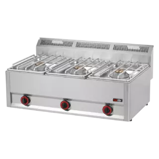 photo 1 fourneau à gaz 3x brûleur sans soubassement - sp 90/3 gls