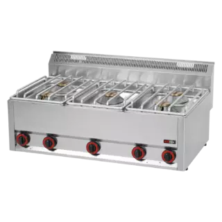 photo 1 fourneau à gaz 5x brûleur sans soubassement - sp 90/5 gls