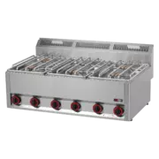 Photo 1 matériel référence RED4117: Fourneau à gaz 6x brûleur sans soubassement - SP 90 GLS