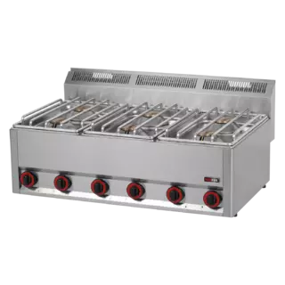 photo 1 fourneau à gaz 6x brûleur sans soubassement - sp 90 gls