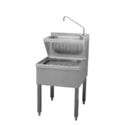 Photo 1 matériel référence RED5100: Évier combiné avec batterie à actionner avec jambe 60 cm - VKN 60 B