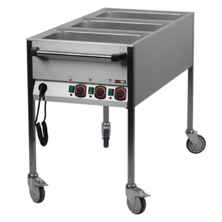 photo 1 bain marie  électrique gn 3-1/1 commande sur le côté court - vlpk 3120