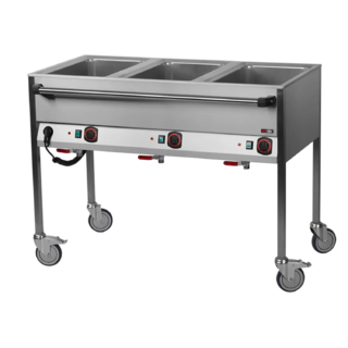 photo 1 bain marie  électrique gn 3-1/1 commande sur le côté long - vlpd 3120