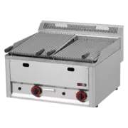 Photo 1 matériel référence RED6253: Grill pierre de lave à gaz double 2x 31x48 sans soubassement - GL 60 GLS