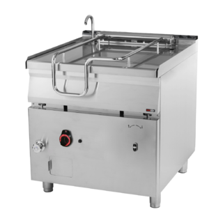 photo 1 sauteuse basculante automatique à gaz 80 l fond en inox - brm 90/80 g/n