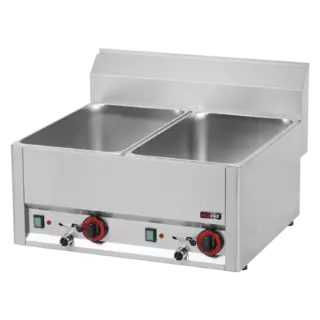 photo 1 bain marie  électrique 2x gn 1/1 - 150 sans soubassement - bm 60 el