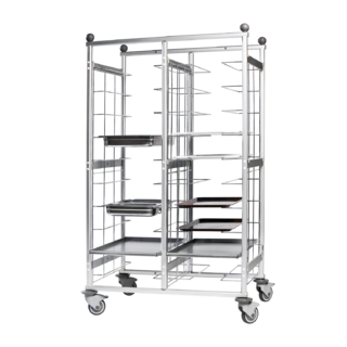 photo 1 chariot d’étagères gn 20 inserts - vr 20 gn