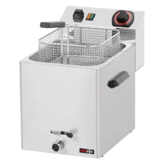 photo 1 friteuse électrique 0,38 kw/l, 8 l top avec robinet de vidange 230 v - fe 07 v