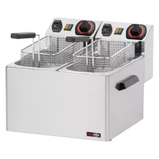 photo 1 friteuse électrique double 0,6 kw/l, 5+5 l top 230 v - fe 44 s