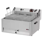 Photo 1 matériel référence RED903: Friteuse électrique 0,5 kW/l, 30 l TOP avec robinet de vidange 400 V - FE 60 T