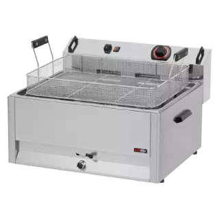 photo 1 friteuse électrique 0,5 kw/l, 30 l top avec robinet de vidange 400 v - fe 60 t