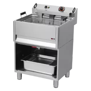 photo 1 friteuse électrique 0,5 kw/l, 30 l top avec robinet de vidange 400 v - fe 60 t/p