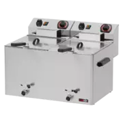 Photo 1 matériel référence RED913: Friteuse électrique double 0,38 kW/l, 8+8 l TOP avec robinet de vidange 230 V - FE 77 V