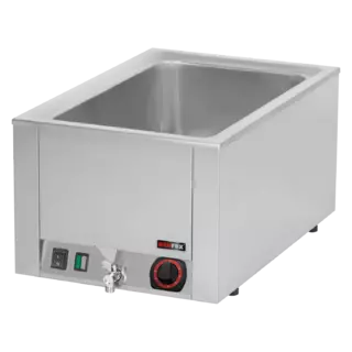 photo 1 bain marie électrique gn 1/1 - 200 top avec vidange - bmv 1120