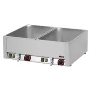 Photo 1 matériel référence RED95: Bain marie électrique 2x GN 1/1 - 150 TOP avec vidange - BMV 2115