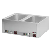 Photo 1 matériel référence RED96: Bain marie électrique 2x GN 1/1 - 200 TOP avec vidange - BMV 2120