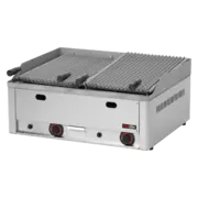 Photo 1 matériel référence RED9630: Grill pierre de lave à gaz double 2x 31x48 TOP - GL 60 GS