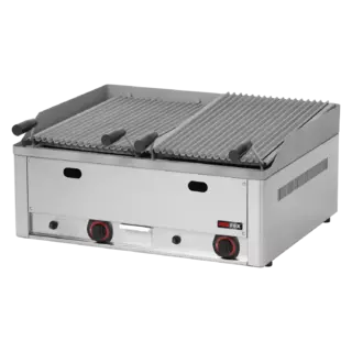 photo 1 grill pierre de lave à gaz double 2x 31x48 top - gl 60 gs