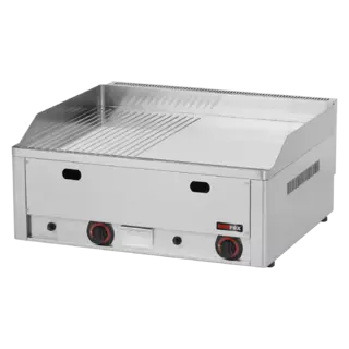 photo 1 plaque de cuisson 65x48 à gaz chromée combinée top - fthrc 60 g