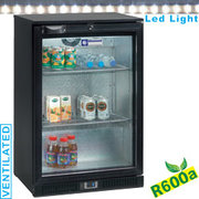 Refroidisseur de bouteilles ventilé back bar 1 porte battante