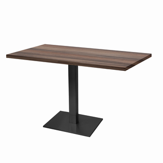 photo 1 tables rectangulaires 110 x 70cm pied noir - chene montagne - lot de 2 tables