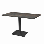 Photo 1 matériel référence MIL11070ME2320Z: Tables rectangulaires 110 x 70cm pied noir - seattle fusion - Lot de 2 tables
