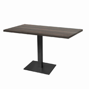 Photo 1 matériel référence MIL11070ME2636E: Tables rectangulaires 110 x 70cm pied noir - hipster bronze - Lot de 2 tables