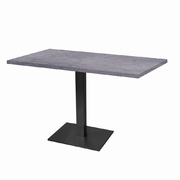 Photo 1 matériel référence MIL11070ME5914: Tables rectangulaires 110 x 70cm pied noir - copperfield gris - Lot de 2 tables