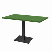 Photo 1 matériel référence MIL11070MEU04B-6508: Tables rectangulaires 110 x 70cm pied noir - vert lime - Lot de 2 tables