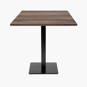 Photo 1 matériel référence MIL77E045-1249: Tables carrées 70x70cm pied noir - chene montagne - Lot de 4 tables