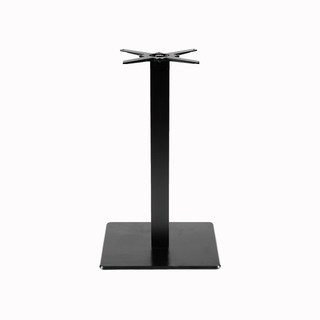 photo 3 tables carrées 70x70cm pied noir - chene slovene - lot de 4 tables