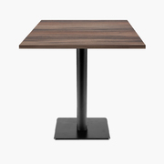 Photo 1 matériel référence MILT77E045-1249: Tables carrées 70x70cm pied noir - chene montagne - Lot de 4 tables