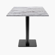 Photo 1 matériel référence MILT77E04F-1895: Tables carrées 70x70cm pied noir - chene islande - Lot de 4 tables