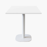 Photo 1 matériel référence RNDB77EU9010: Tables carrées 70x70cm pied blanc - blanc 1026vv - Lot de 4 tables