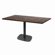 Photo 1 matériel référence RNDN11070ME2368Z: Tables rectangulaires 110 x 70cm pied noir - underground rouille - Lot de 2 tables