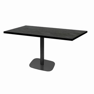 photo 1 tables rectangulaires 110 x 70cm pied noir - marquina - lot de 2 tables