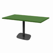Photo 1 matériel référence RNDN11070MEU04B-6508: Tables rectangulaires 110 x 70cm pied noir - vert lime - Lot de 2 tables