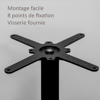 photo 5 tables rectangulaires 110 x 70cm pied noir - noir 1200vv - lot de 2 tables