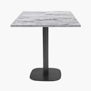 Photo 1 matériel référence RNDN77E04F-1895: Tables carrées 70x70cm pied noir - chene islande - Lot de 4 tables