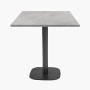 Photo 1 matériel référence RNDN77E2007W: Tables carrées 70x70cm pied noir - cuma light - Lot de 4 tables